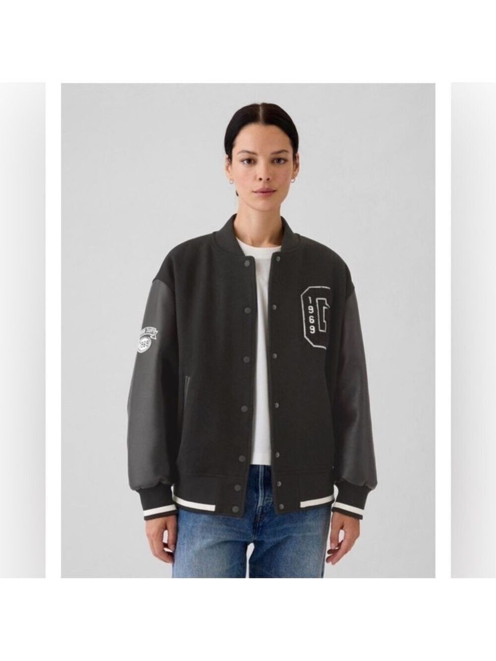 Gap Wool Blend Classic Varsity Team Jacket Coat L NWOT Streetwear School